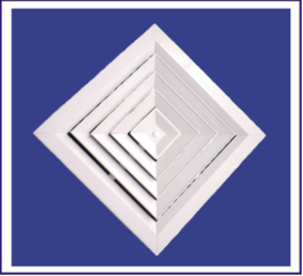 Difusor de Techo con Elemento Central Fijo con/sin Dámper Laminaire